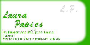 laura papics business card